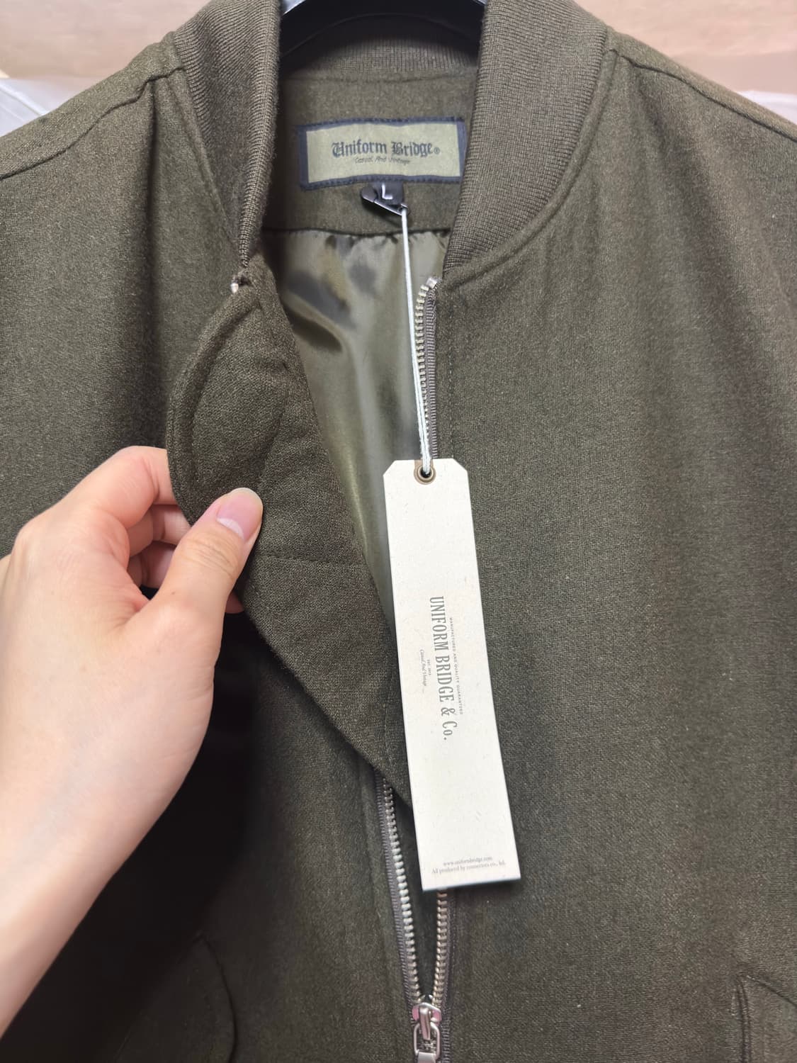 [L]유니폼브릿지 울 ma1 상품이미지5