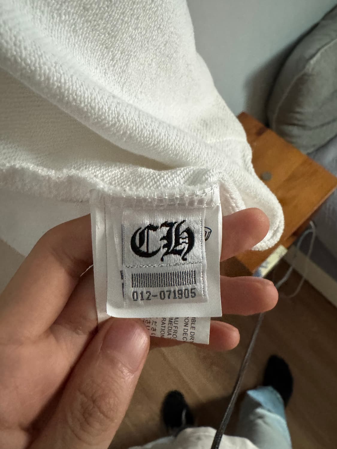 크롬하츠 홀드슈 후드집업 화이트 상품이미지2