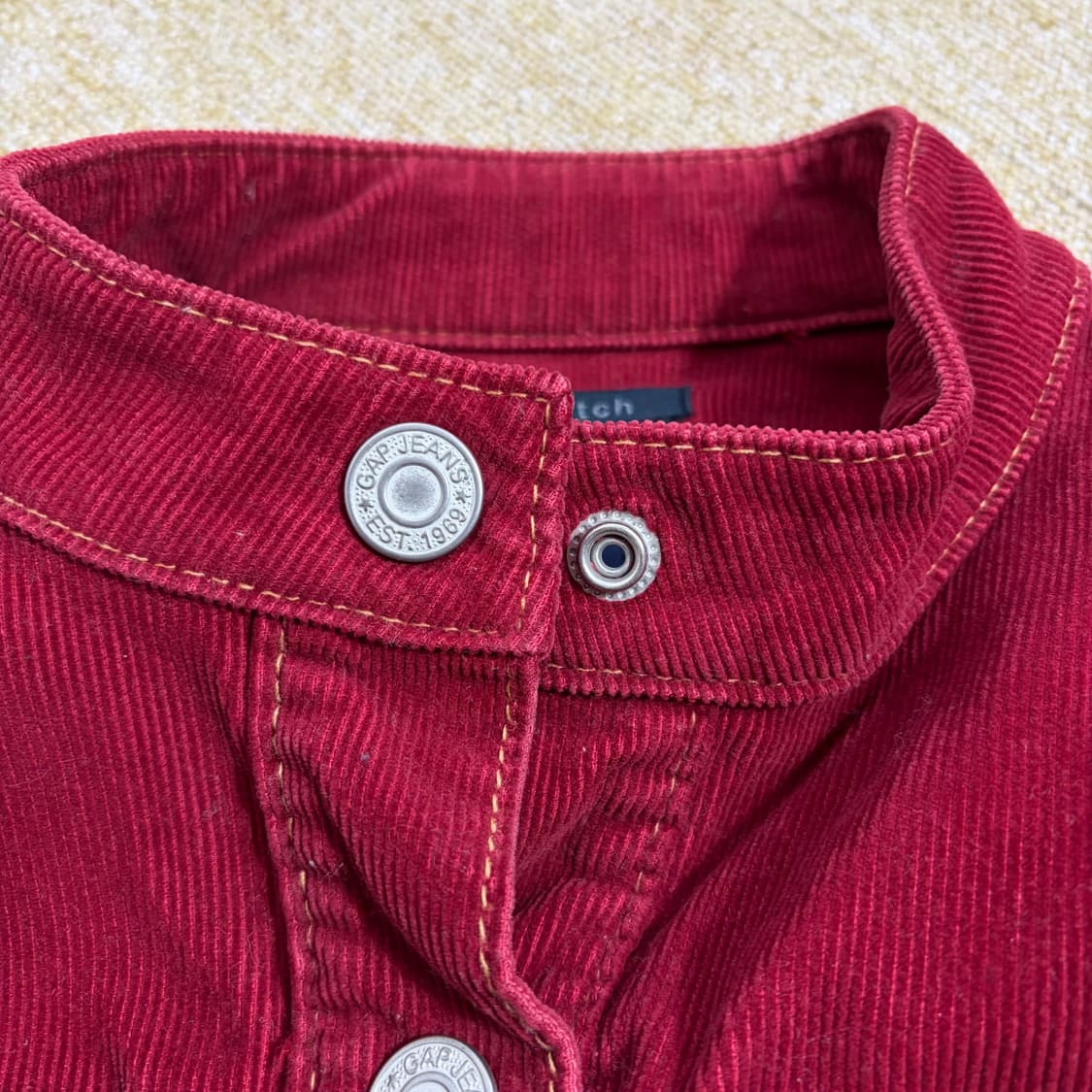 갭 GAP 코듀로이 자켓 여성 레드(S) 상품이미지4