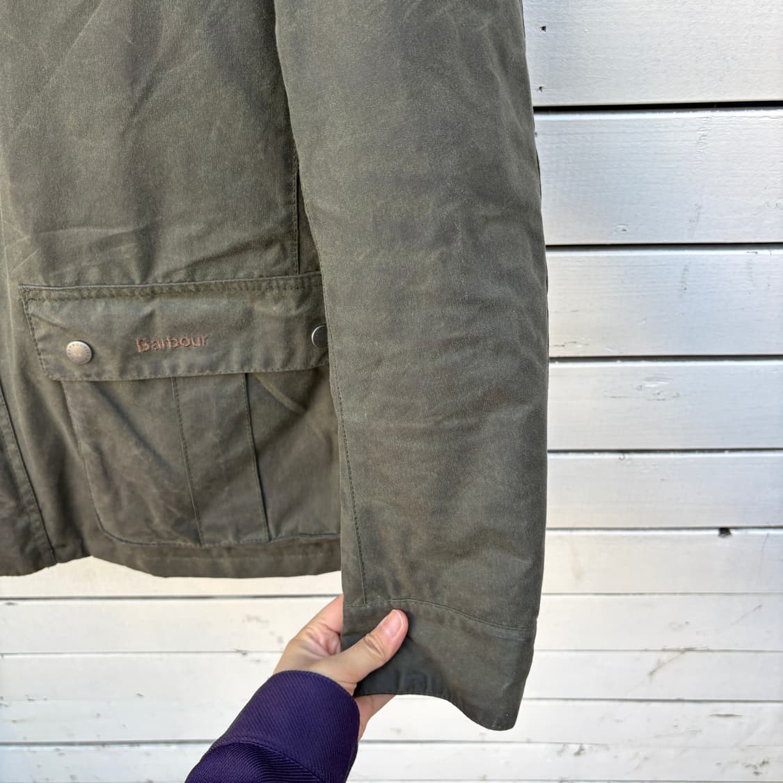 Barbour 바버 인터네셔널 듀크 퀼팅 왁스 자켓 상품이미지6