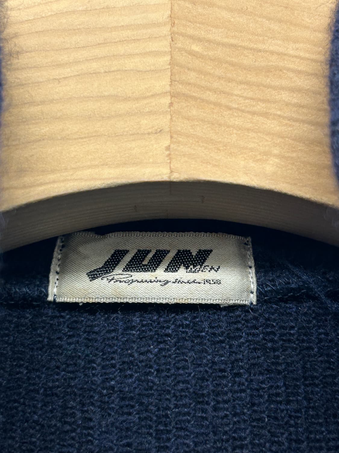 JUN 준맨 네이비 집업 니트 가디건 상품이미지4