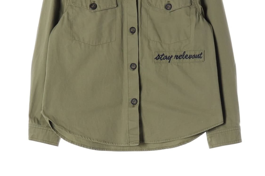 로엠 카키 코튼 워크웨어 셔츠 자켓 상품이미지4