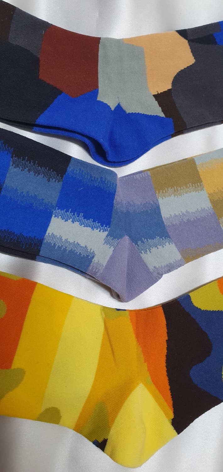 오렌지 겨자 블루 와인 네이비 Bonne Maison 본메종 양말 상품이미지7