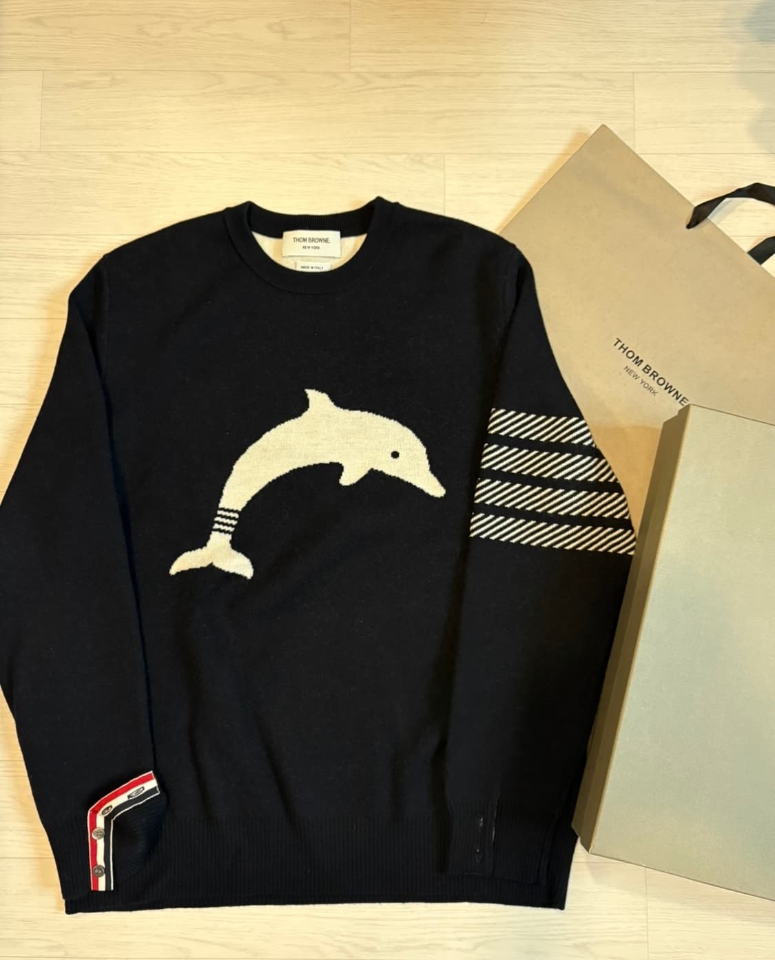 톰브라운 돌핀(돌고래) 사선 니트  상품이미지2