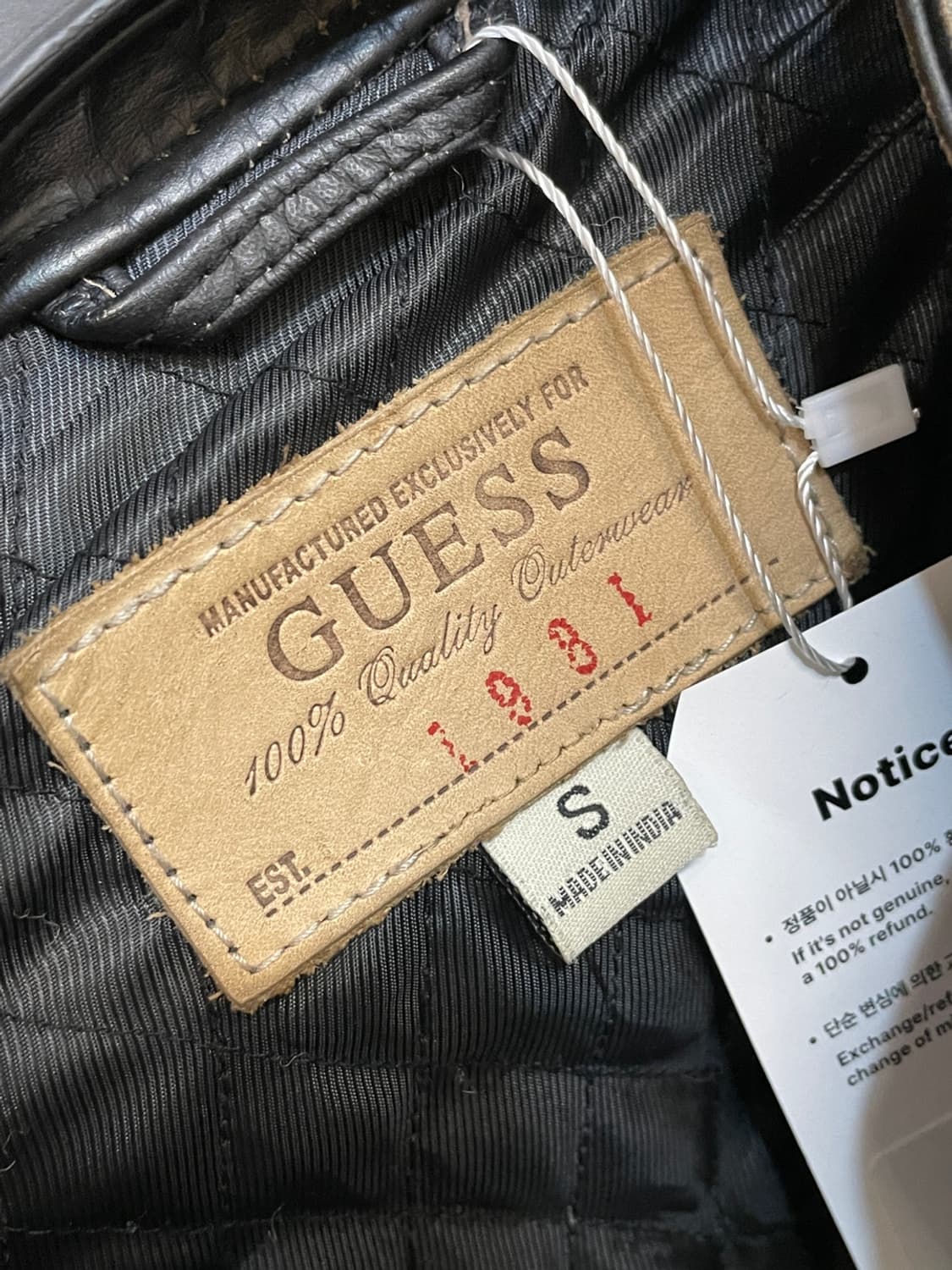 빈티지 게스 싱글 라이더 자켓 상품이미지8