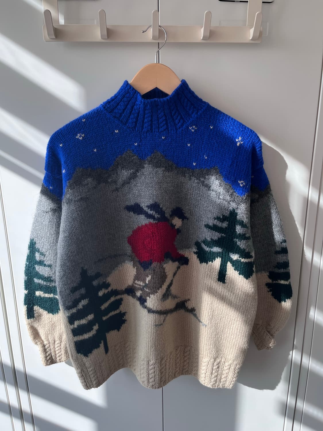 (Rare) 90‘ 폴로 랄프로렌 핸드메이드 스키 풍경 니트  상품이미지7