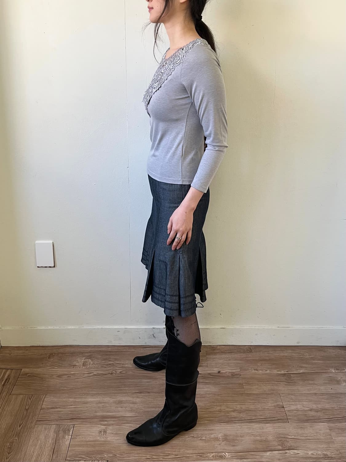 RELEASE 라이트 그레이 탑 상품이미지9