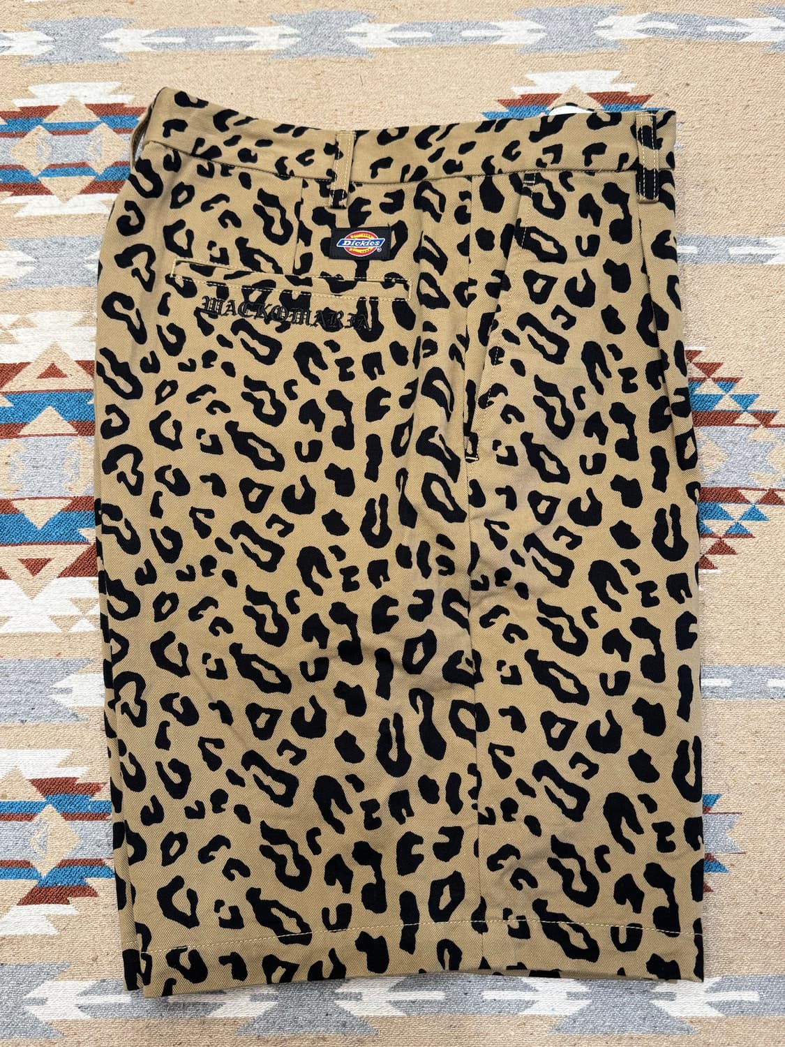 [M] 와코마리아 x 디키즈 플리티드 쇼츠 트라우저 레오파드 상품이미지7