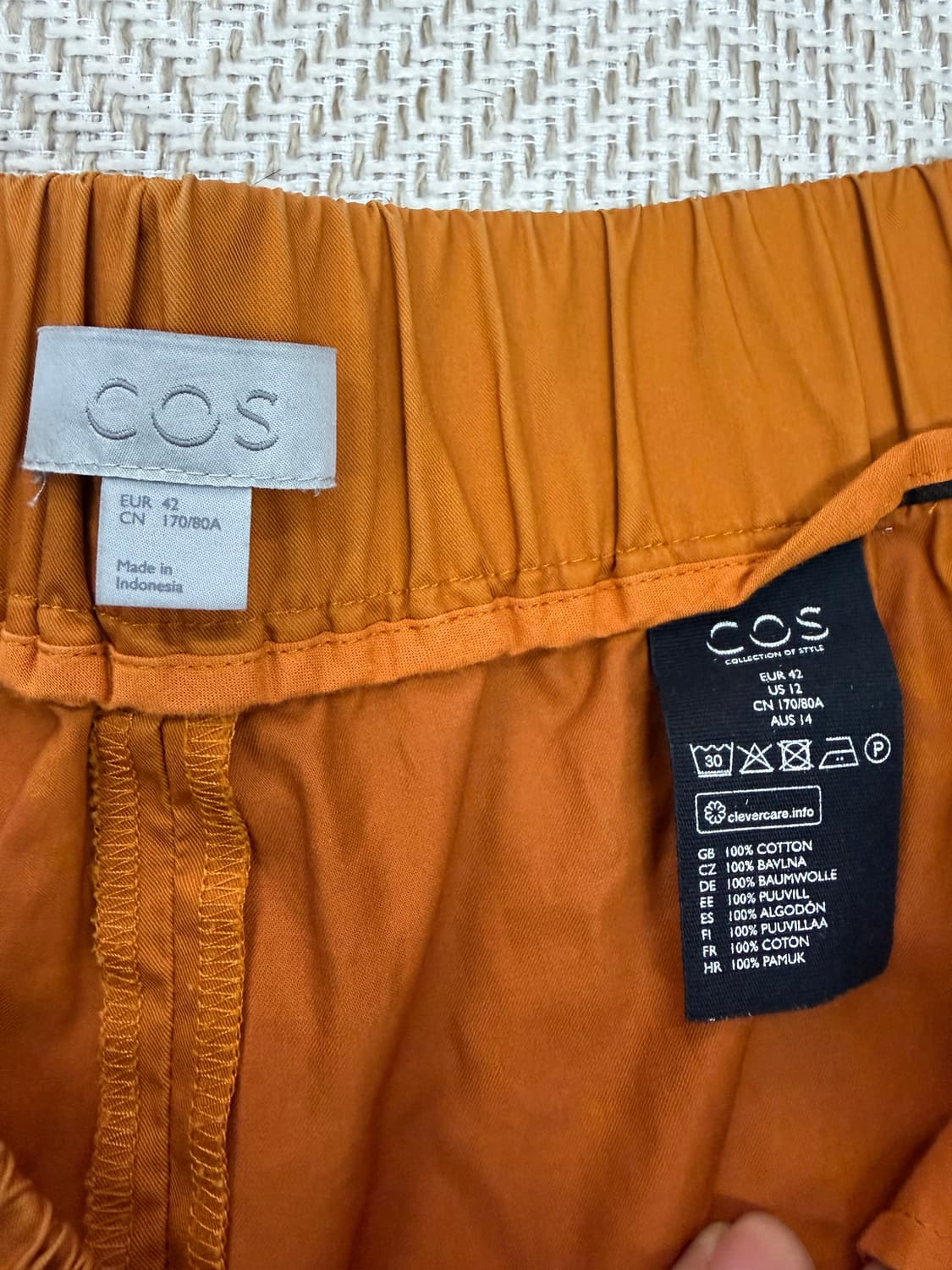 정품) COS 코스 여성 밴딩팬츠 42 상품이미지5