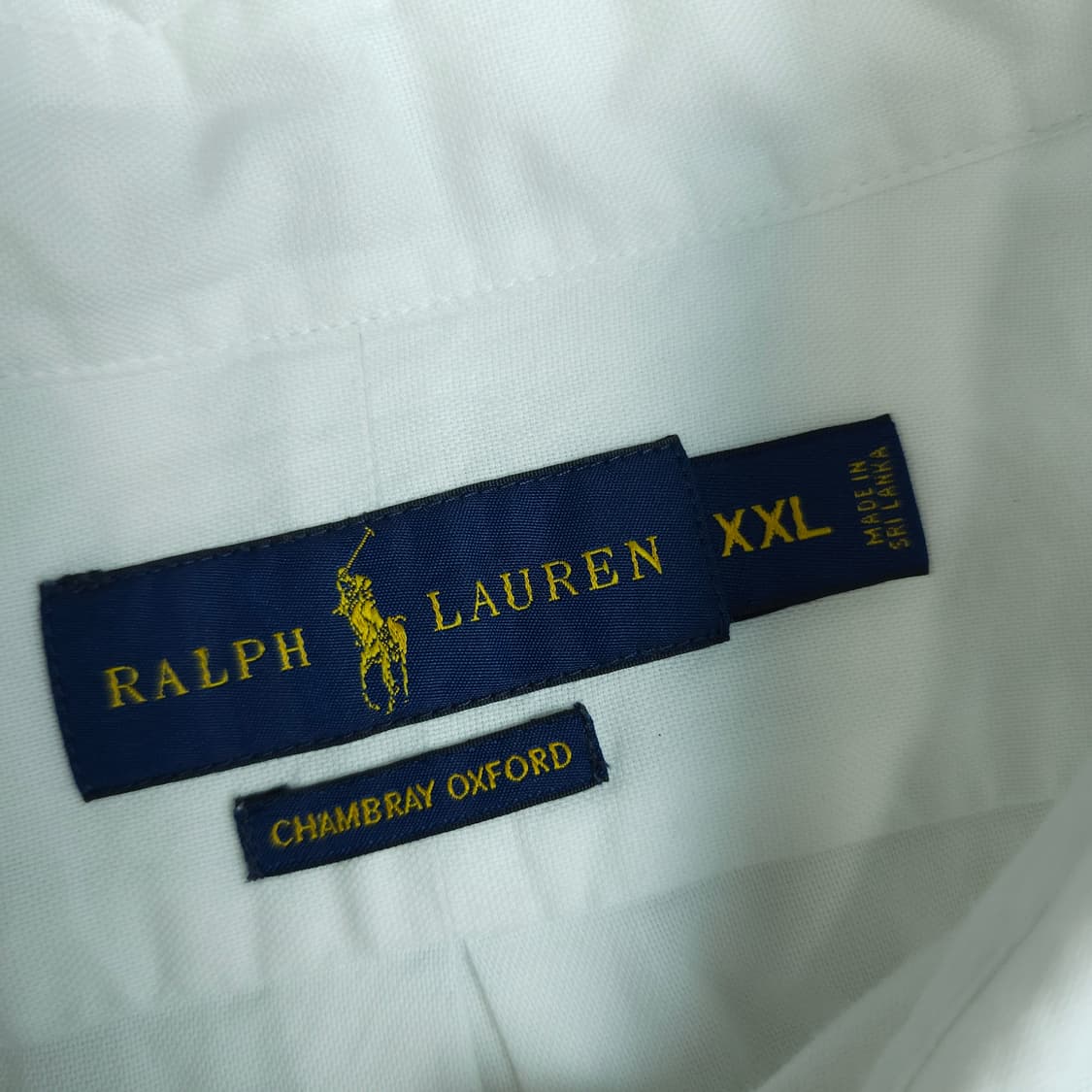 [택포]폴로 신형 샴브레이 화이트 셔츠 상품이미지5