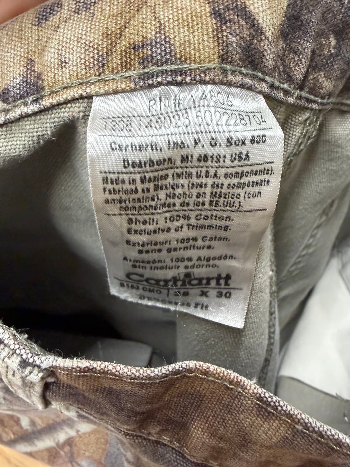 칼하트 리얼트리 카팬터 팬츠 상품이미지5