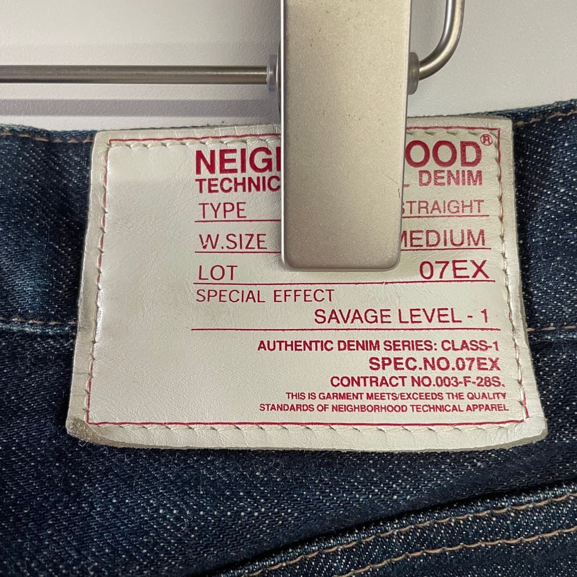 네이버후드 미드 스트레이트셀비지 데님팬츠 상품이미지8