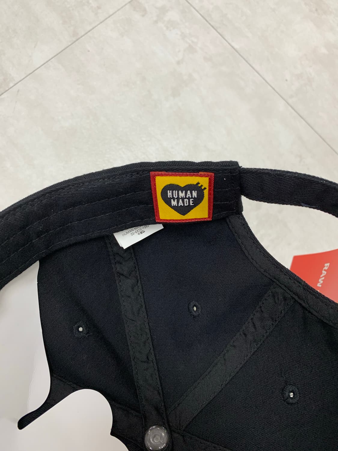 휴먼메이드 패치 디테일 블랙 볼캡 #298 상품이미지8