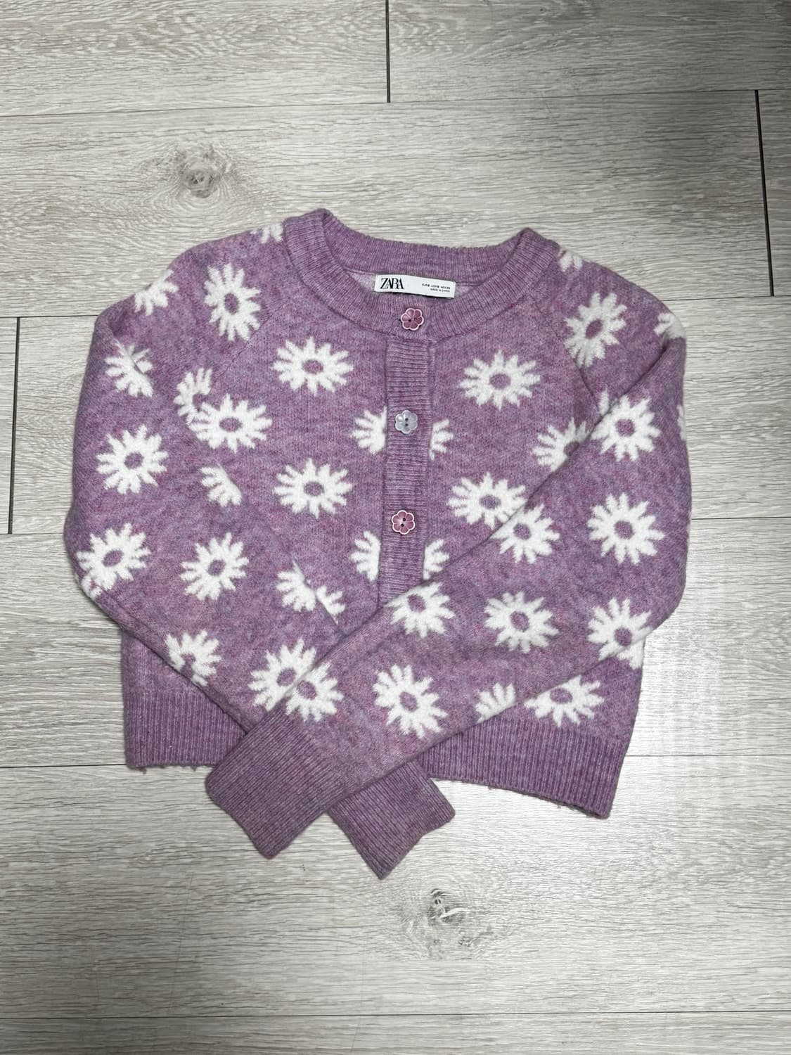 자라 플라워패턴 가디건 상품이미지3