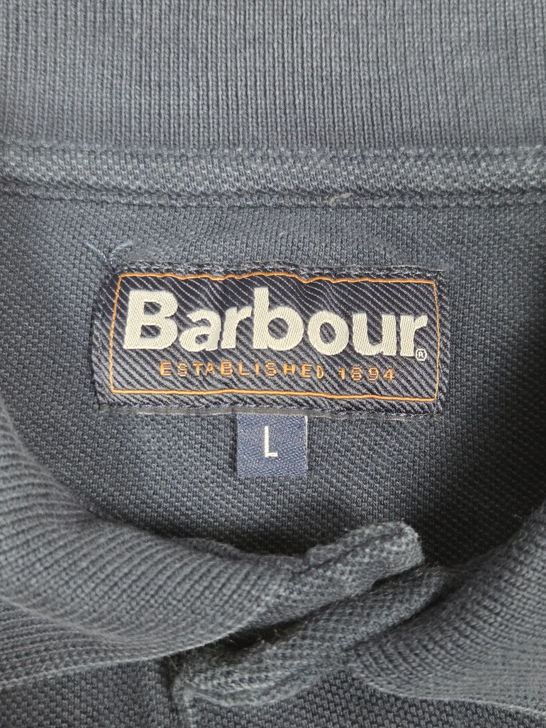 [바버] 크레스트 방패 로고 피케 반팔 폴로 셔츠 | S00051 상품이미지3