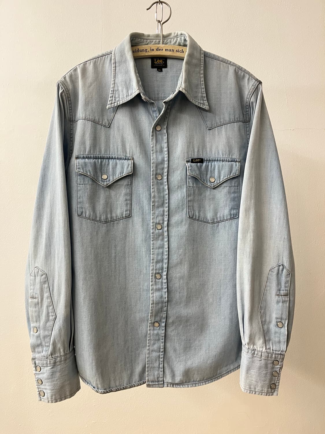 빈티지 Lee 웨스턴 셔츠 연청 상품이미지2