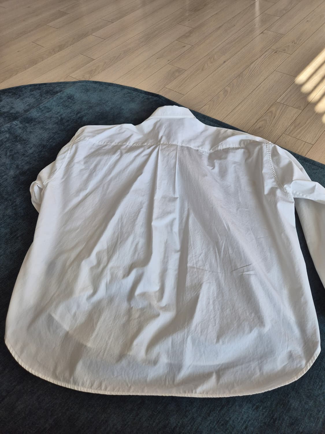 준지 화이트 셔츠 솔리드 히든 슬릿 048 상품이미지4