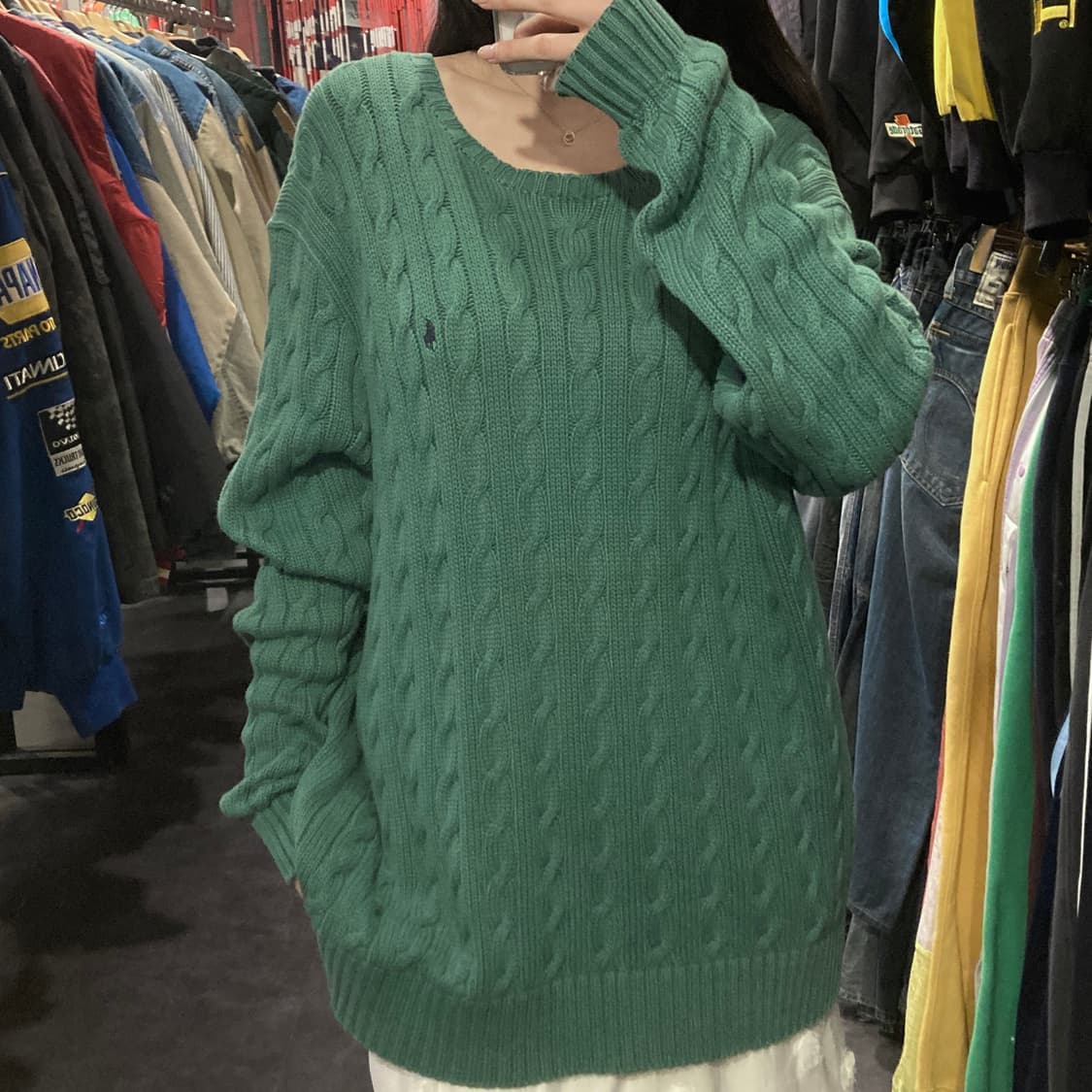 [IM] 폴로 랄프로렌 케이블 니트 민트 그린 상품이미지3