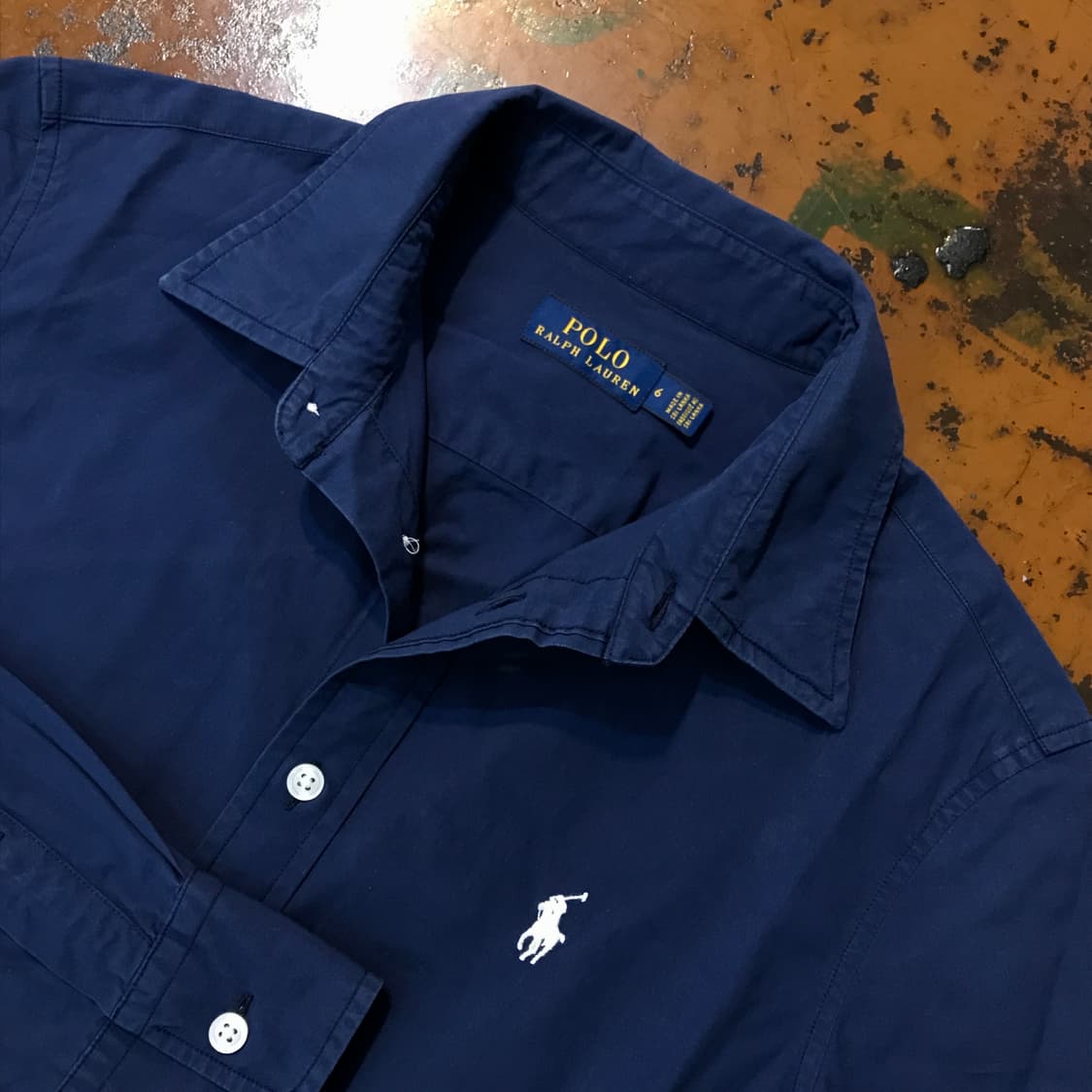 폴로랄프로렌 라이트 네이비 코튼 셔츠 여성 55 사이즈 상품이미지3