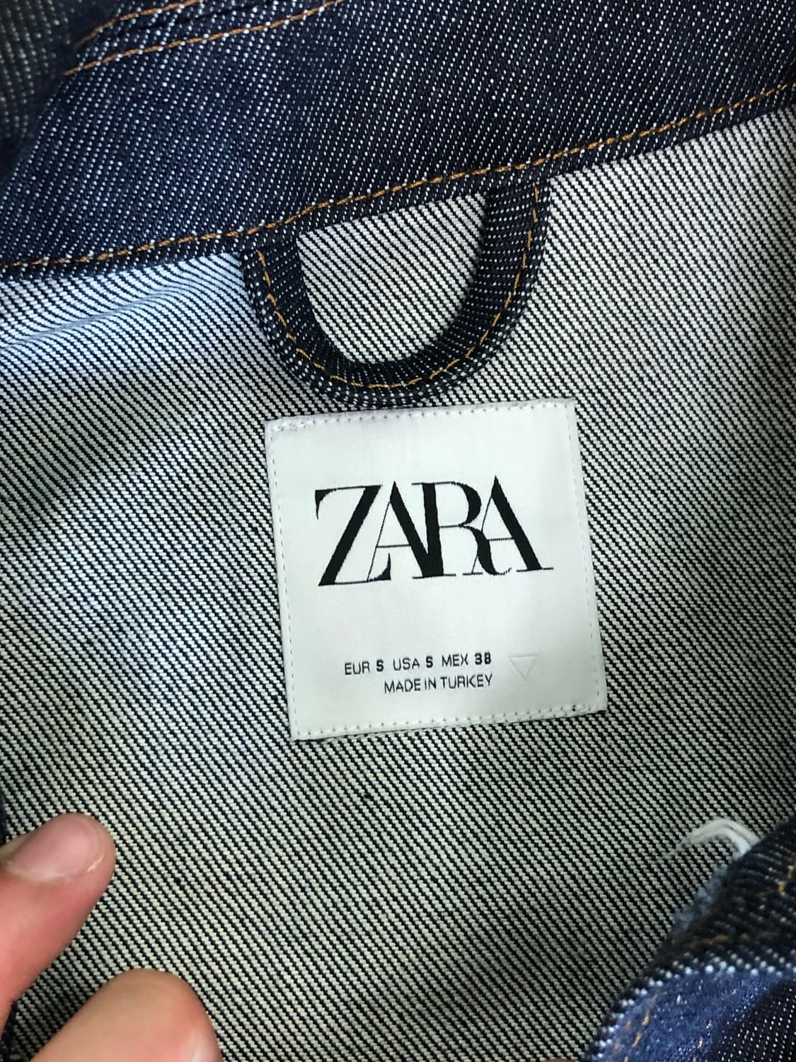 자라 생지데님 자켓 상품이미지3