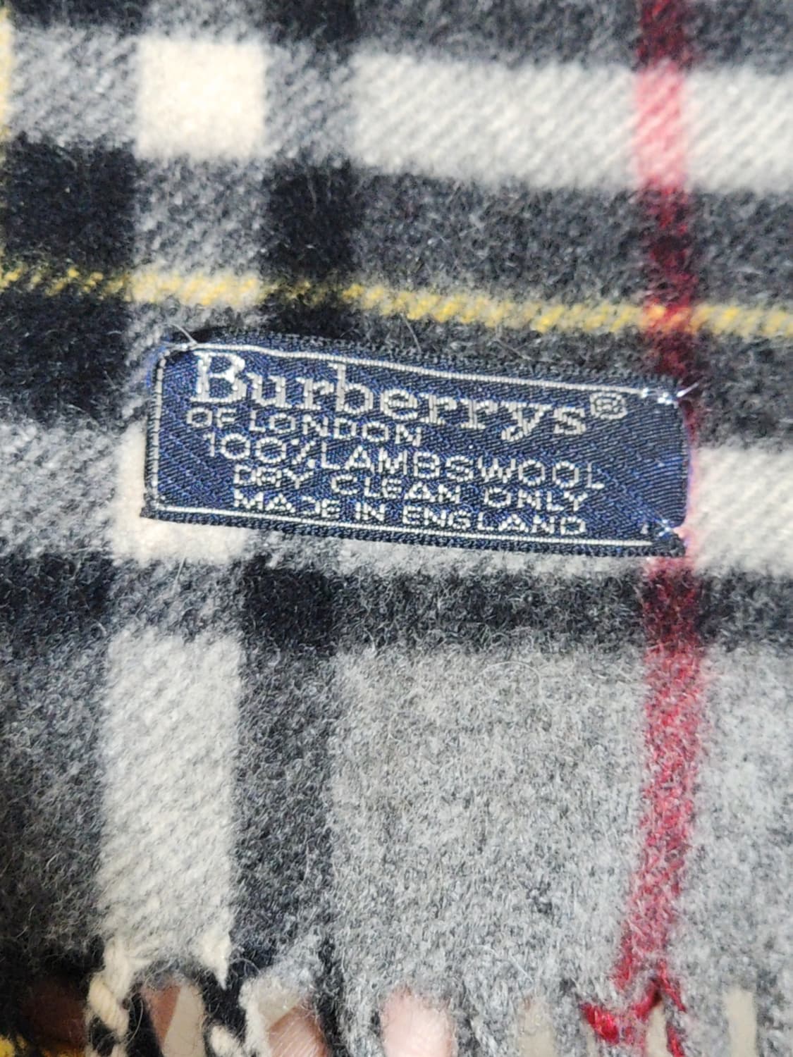 (정품) 버버리 목도리 체크 머플러 램스울  상품이미지4