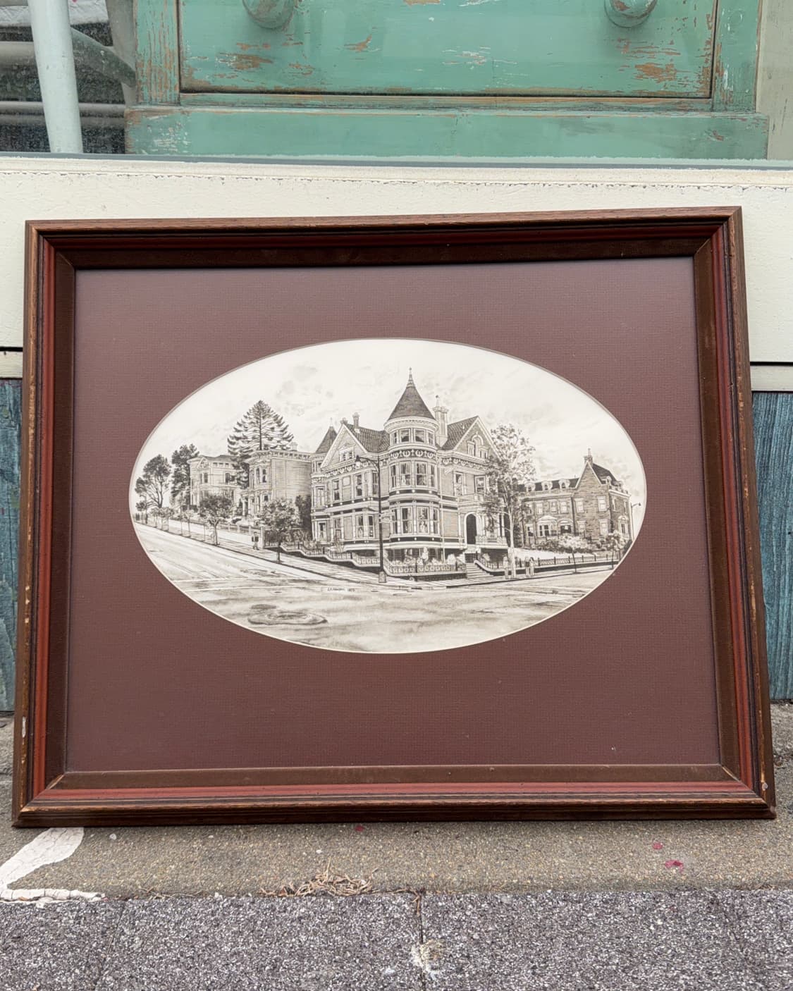 빈티지 소품 샌프란시스코 나무 액자 상품이미지1