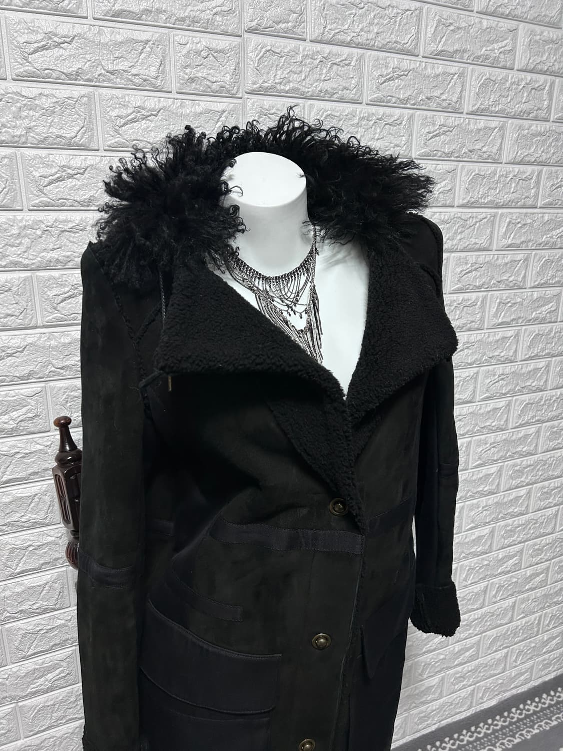 VanessaBruno N2B 후디드 시어링 자켓 상품이미지4