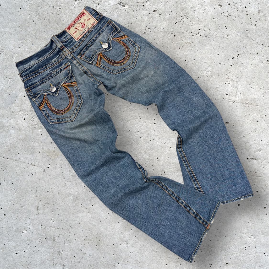 [28x34] 트루릴리젼 레인보우 조이 데님 팬츠 B837 상품이미지1