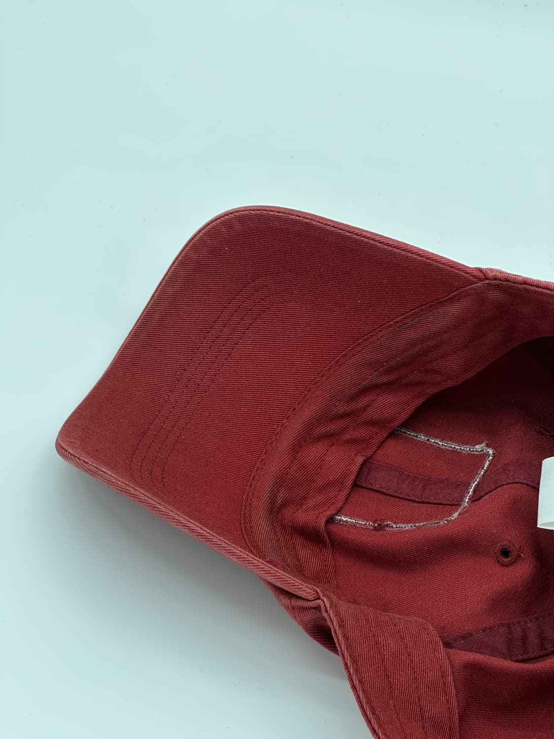 [M-L] 아디다스 버건디 농구로고 볼캡 모자 상품이미지5