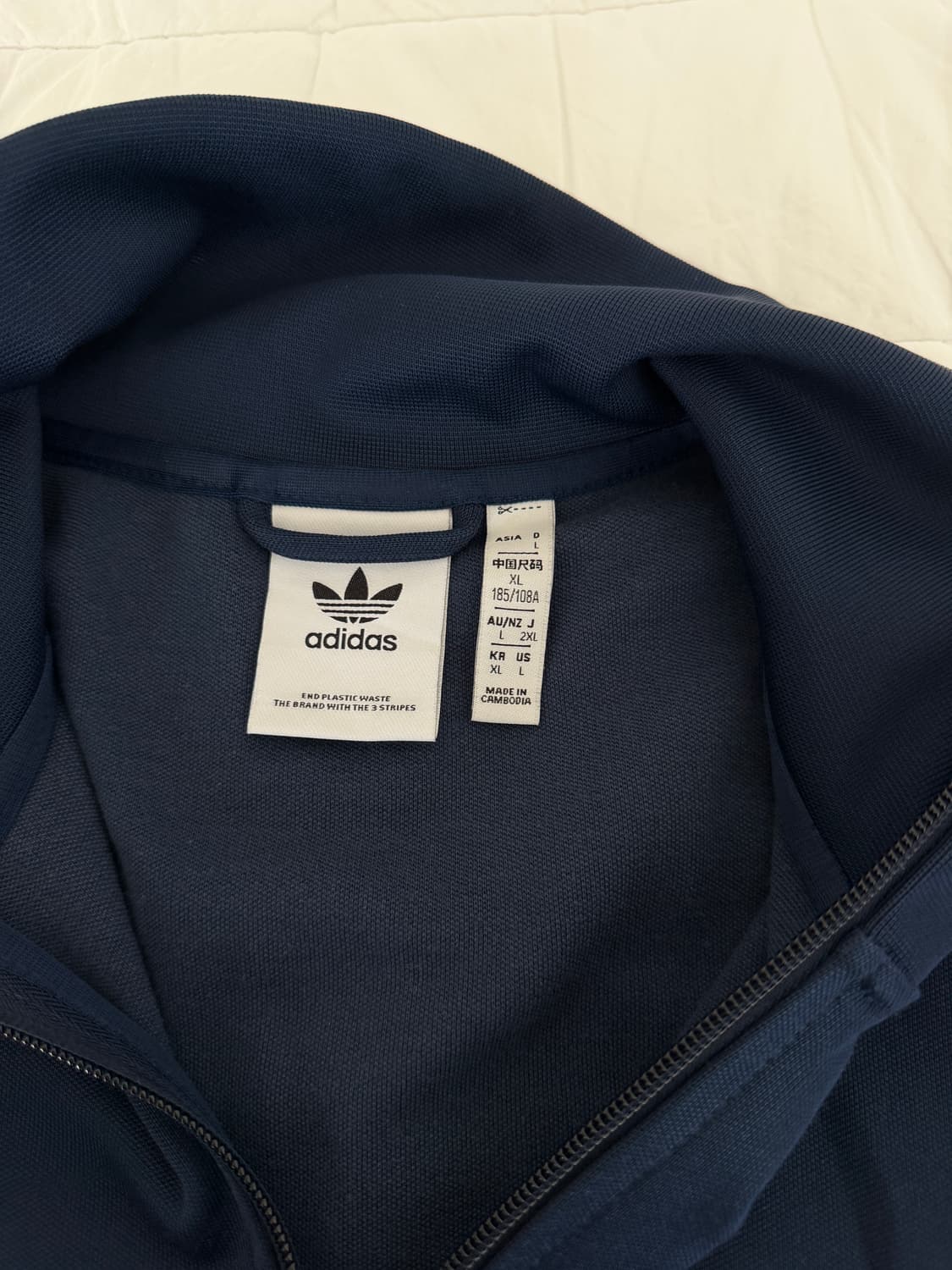 아디다스 져지 집업 네이비 상품이미지4