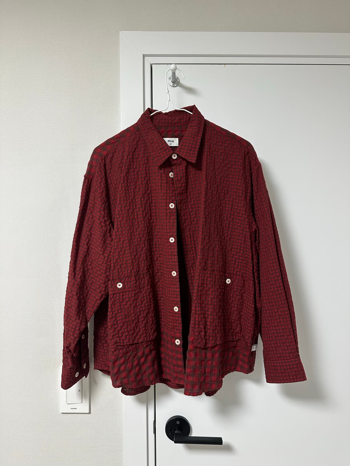 MMLG SMMR LAYERED SHIRT JACKET (RED) S 상품이미지2