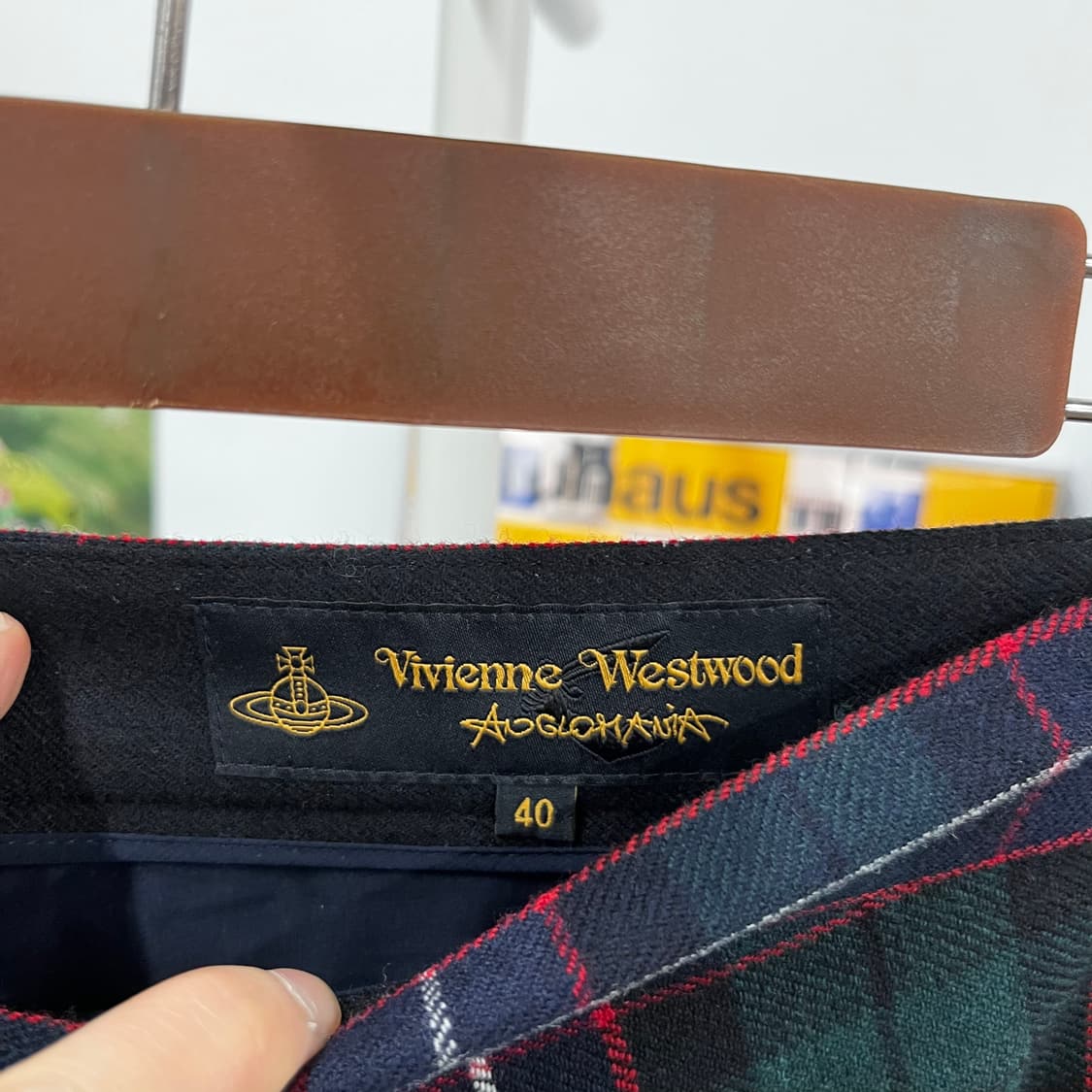 비비안웨스트우드 앵글로매니아 언발란스 울 스커트 40 상품이미지5