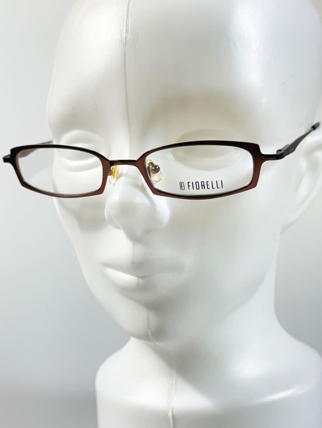 90s FLORELLI 브라운 메탈 슬림 스퀘어 빈티지 안경 상품이미지9