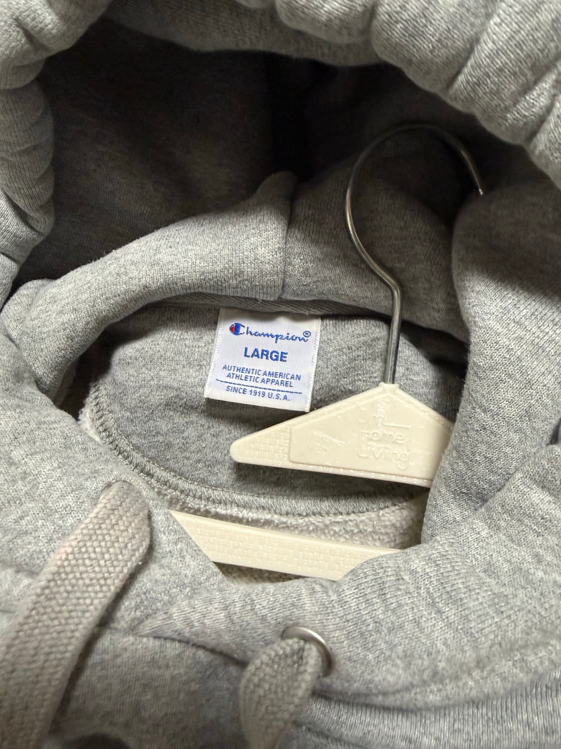 챔피온 리버스 위브 후드티 그레이 L 상품이미지5