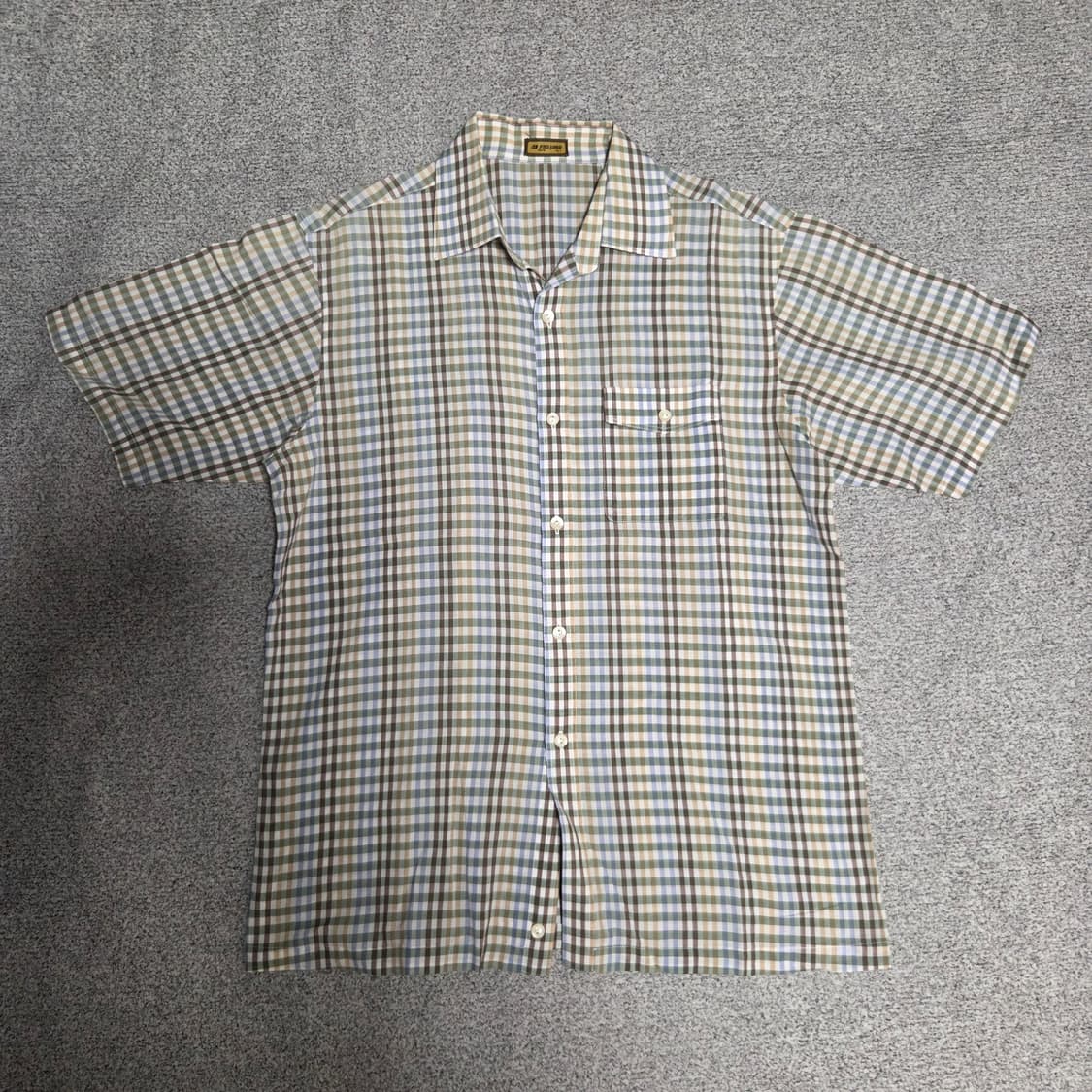 Field Lord 체크 반팔 셔츠 L(100) 상품이미지1