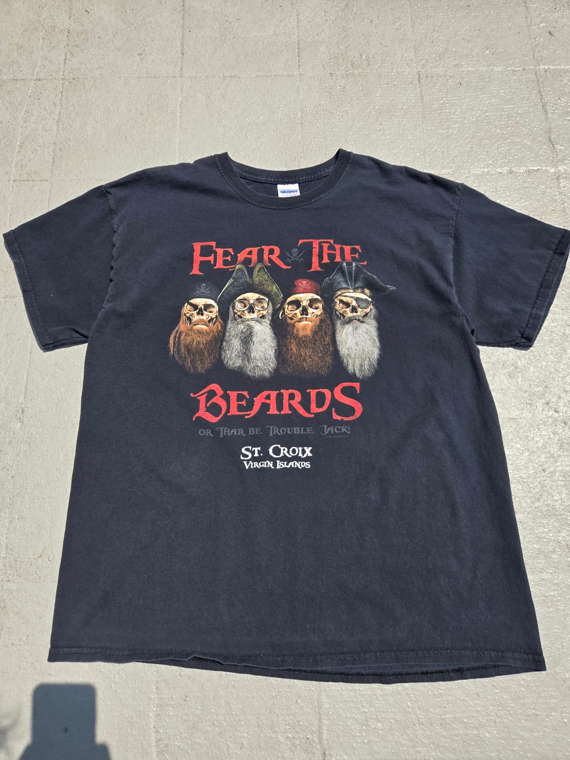 길단 FEAR THE BEARDS 스컬 반팔 티셔츠 상품이미지1