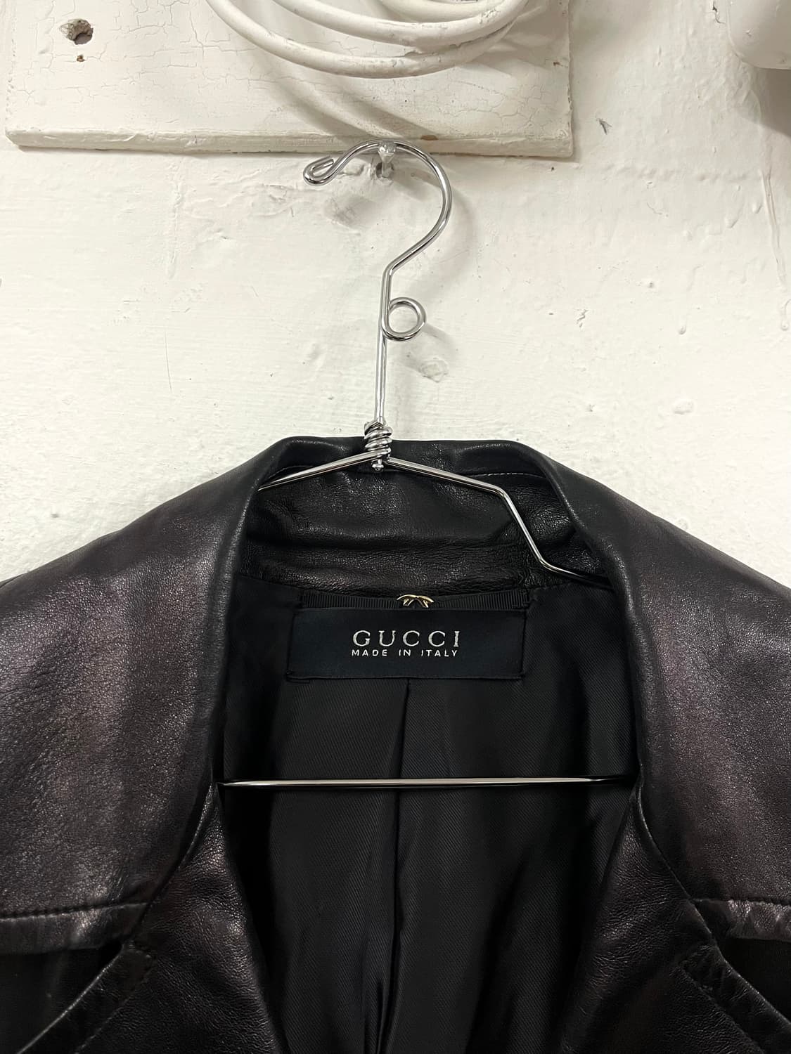 구찌 톰포드 2004 램스킨 레더 롱코트 상품이미지5