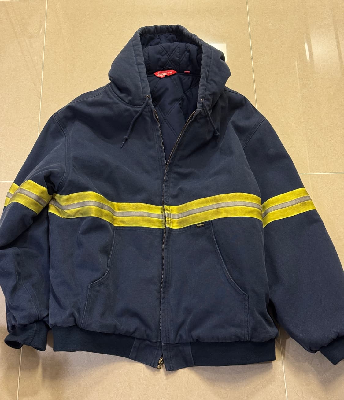 [XXL] 슈프림 리플렉티브 후드 워크자켓 네이비 상품이미지2