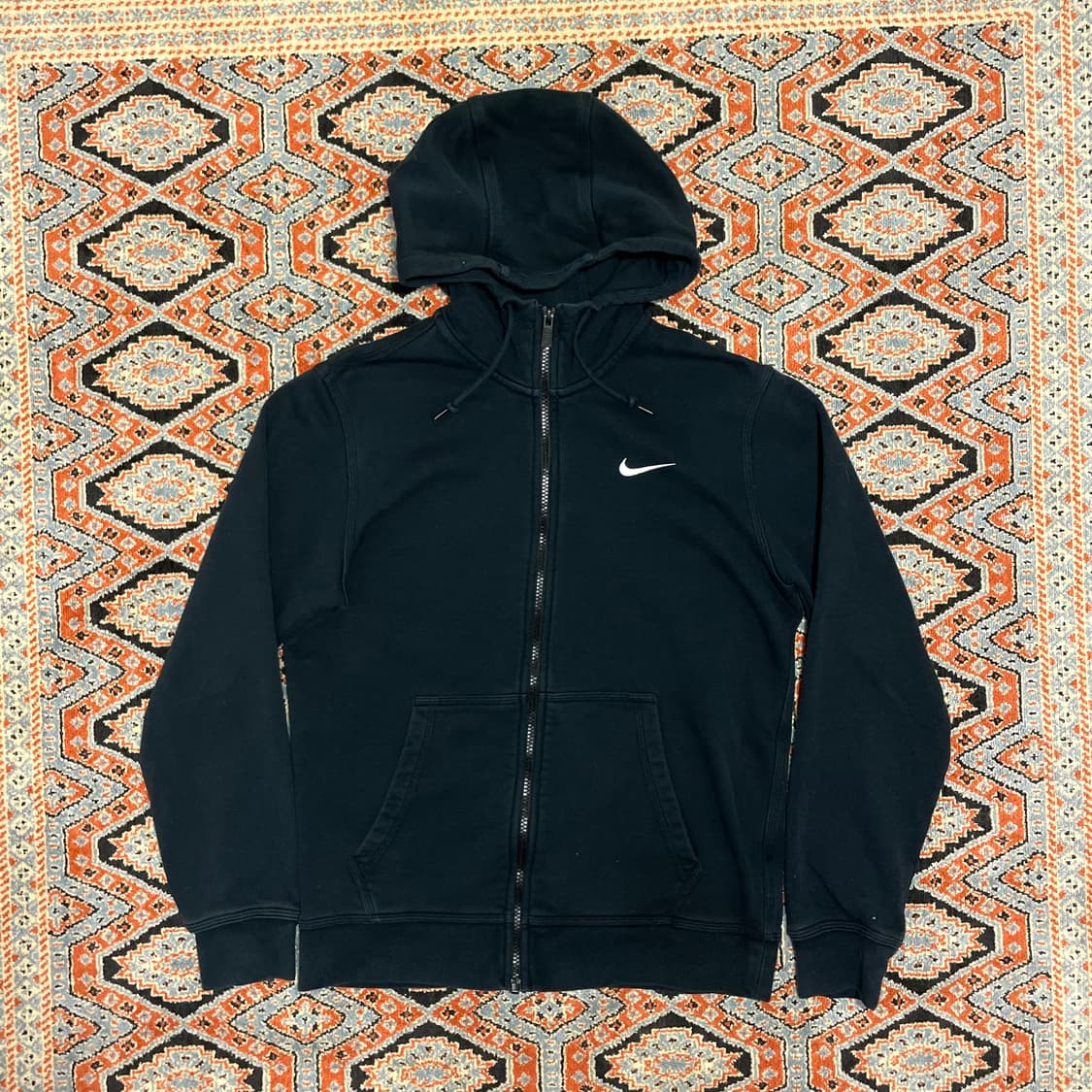 나이키 스우시로고 블랙 후드집업 여성M 상품이미지1