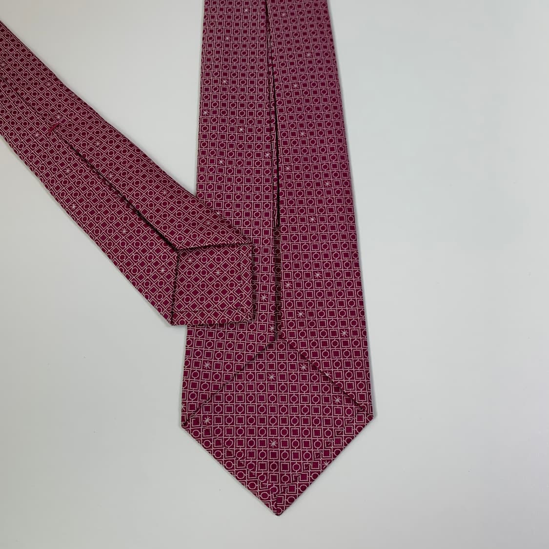 불가리(BVLGARI) 명품 자카드 100실크 슬림넥타이 A+등급 상품이미지7