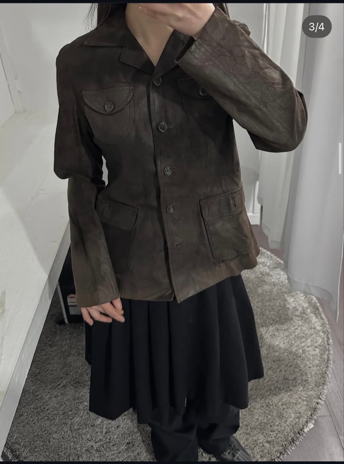 melrose claire brown suede jacket 상품이미지2