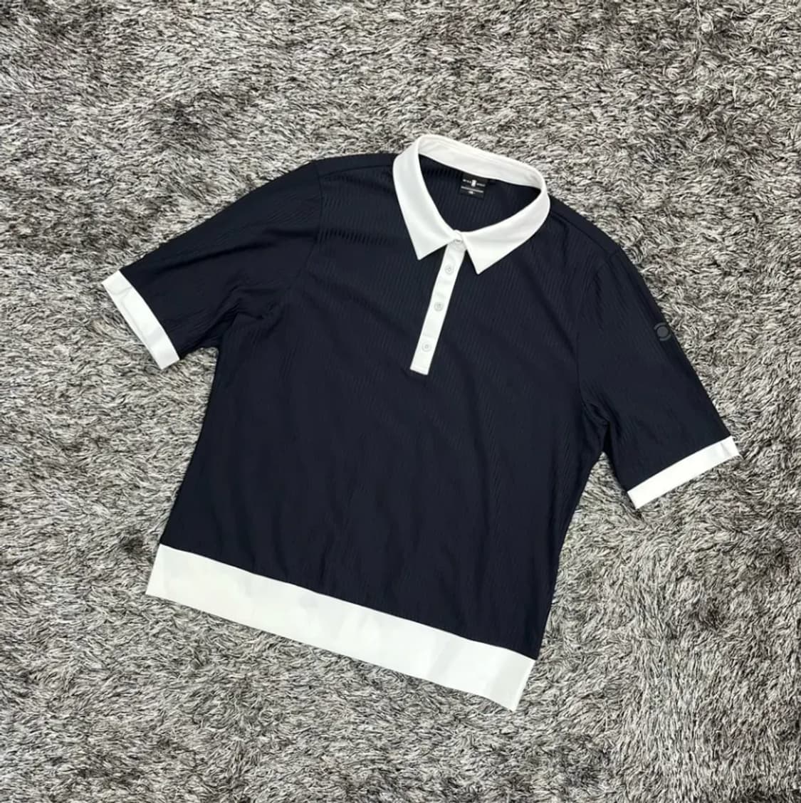 와이드앵글 여성 골프 카라 반팔 티셔츠 (105) 상품이미지1