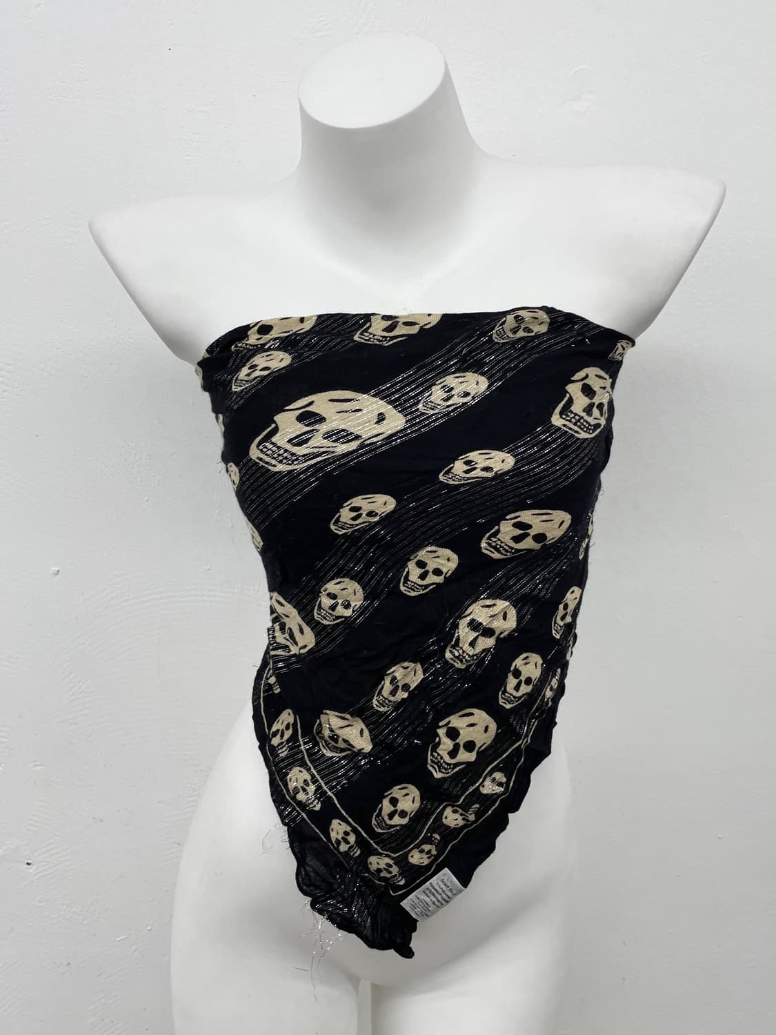 펑크 스컬 글리터 머플러 상품이미지1