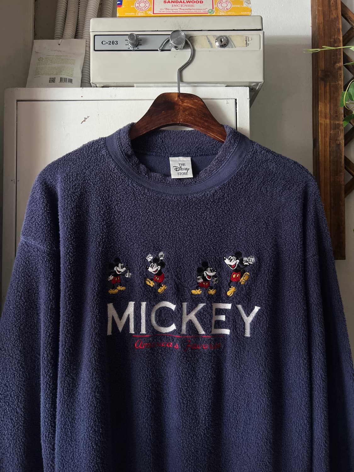 [L]90's 디즈니 Made in USA 미키마우스 타올 스웻셔츠 상품이미지2