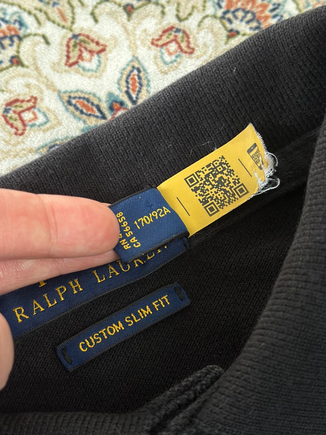 폴로 랄프로렌 블랙 멀티 빅포니 카라티  상품이미지6