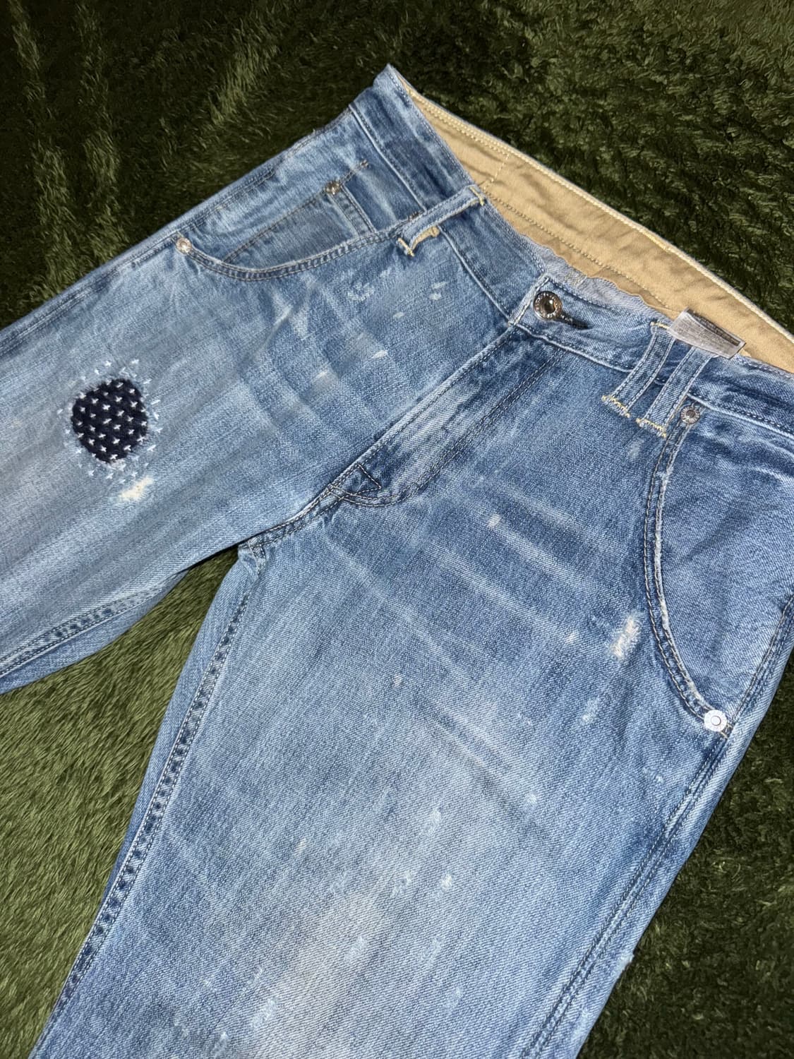 [32X30] 리바이스 514 재패니즈 사시코 커스텀 데님 팬츠 상품이미지2