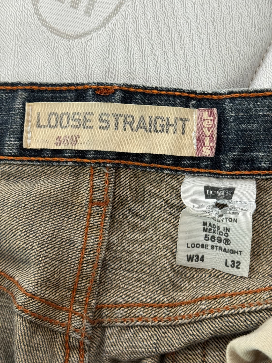 리바이스 569 루즈 스트레이트 W34 허리 상품이미지7