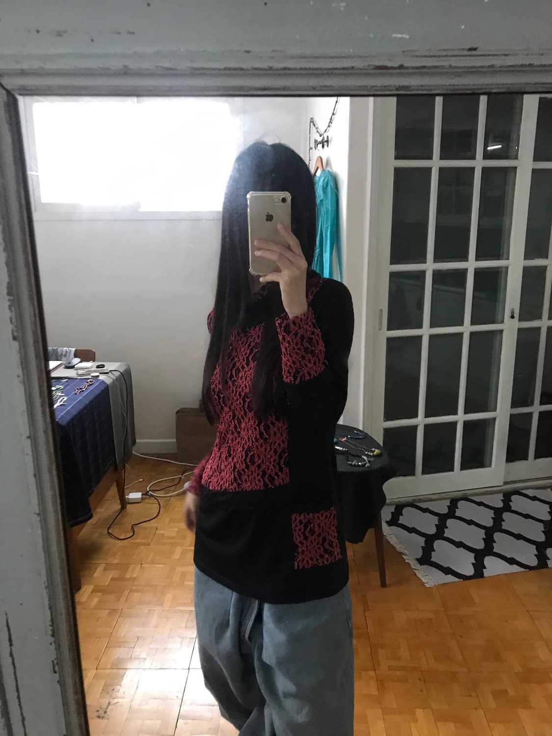 vintage lace pocket top 상품이미지2