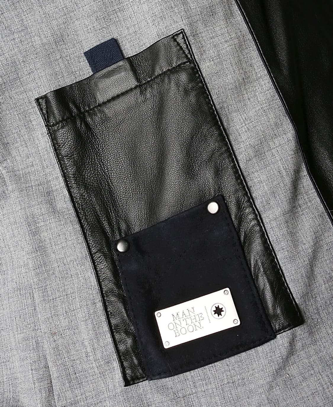 맨온더분 [Man On The Boon] 블랙 천연 양가죽 구스다운 패딩 상품이미지8
