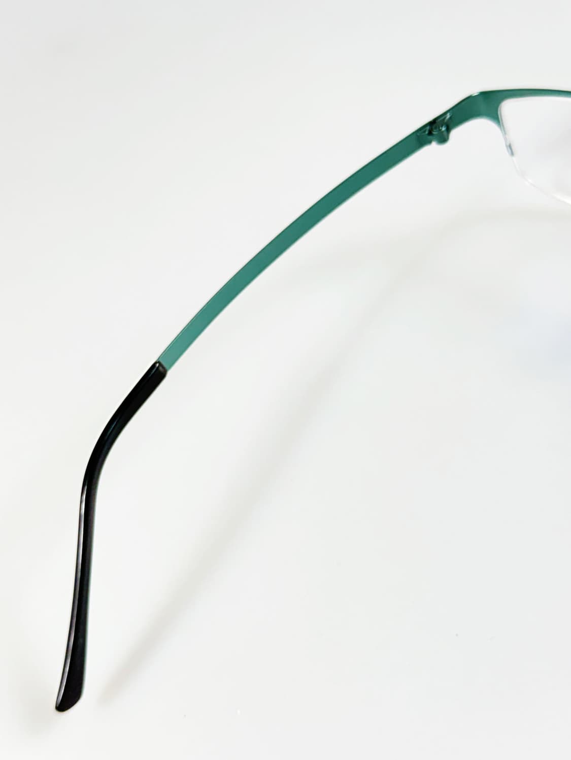 DOMOLU 다크그린 메탈 반무테 스퀘어 빈티지 안경 상품이미지7